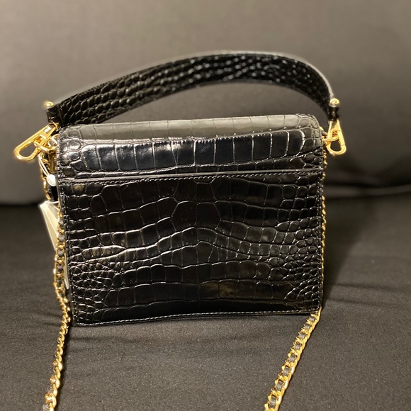 Tory Burch embossed double strap leather bag - Picture 2 of 16